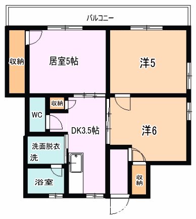 メゾンドブランシュ鴨池 間取り
